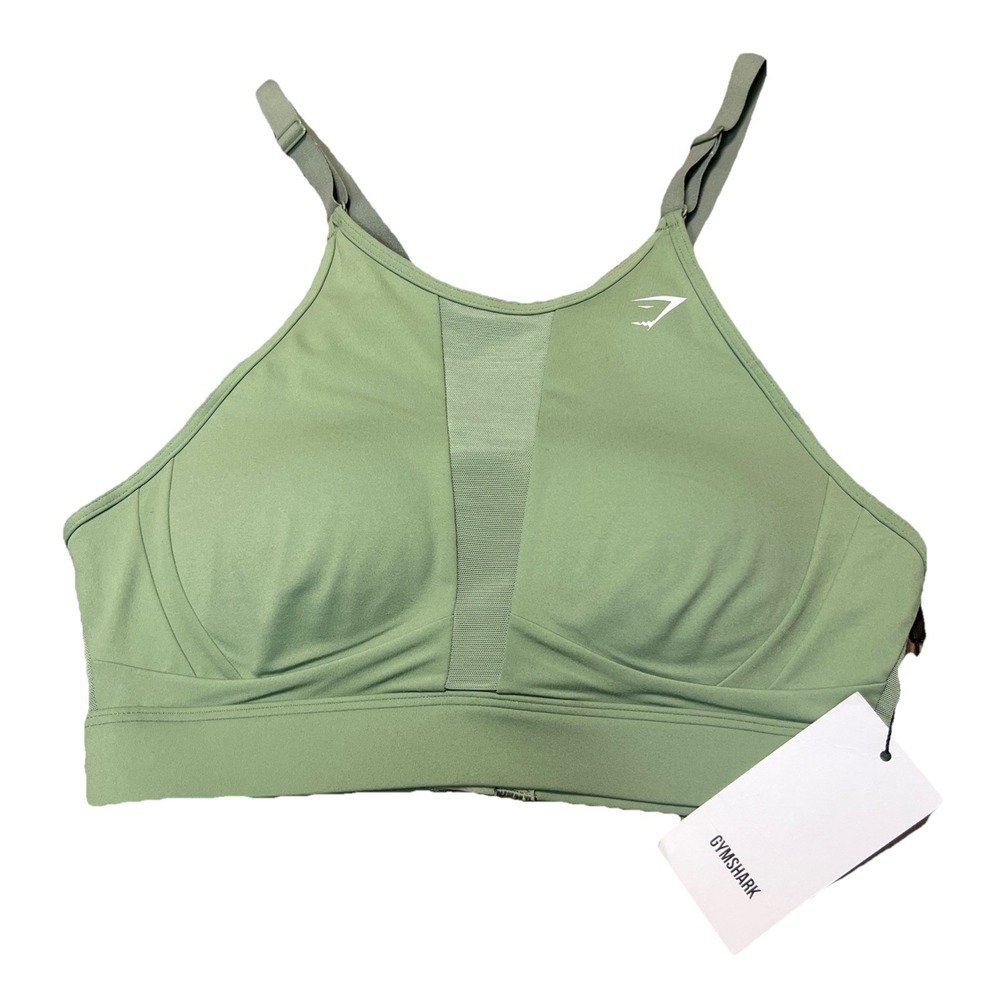 NWT Gymshark Womens Small High Impact Training Sports Bra Dusky Sage GLSB4003